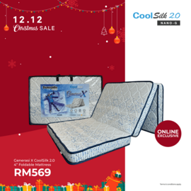 Generasi X CoolSilk 2.0 4" Foldable Mattress